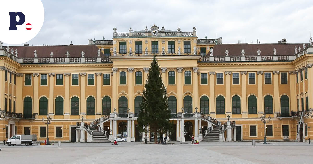 jarmark przed pałacem Schönbrunn