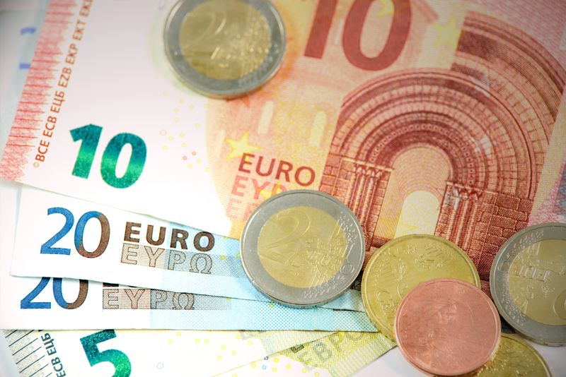 banknoty i monety euro