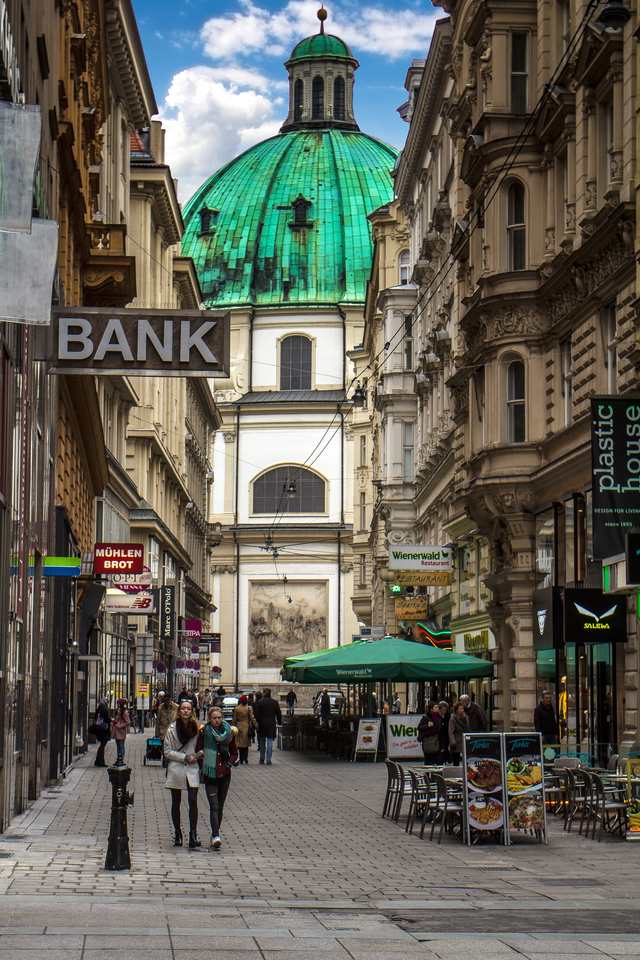 ulica w centrum Wiednia