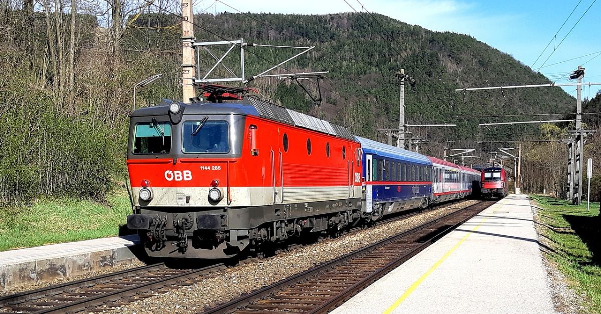 ÖBB, pociąg ÖBB, pociąg, kolej, austriacka kolej