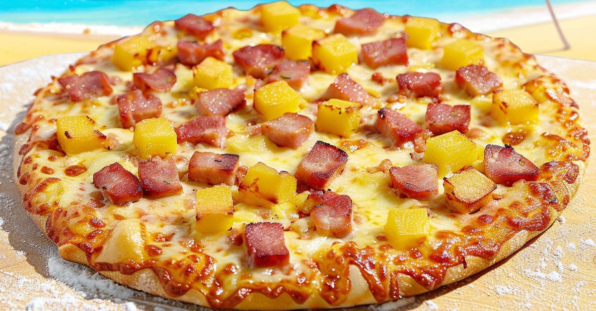 pizza, pizza hawajska, ananas, szynka, ananas na pizzy,