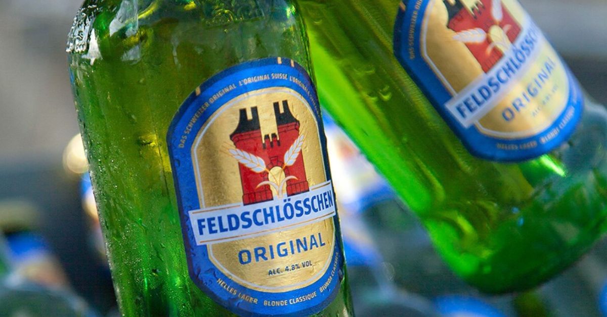 piwo, browar, butelka, Feldschlösschen, bier, bierflasche, szwajcarskie piwo