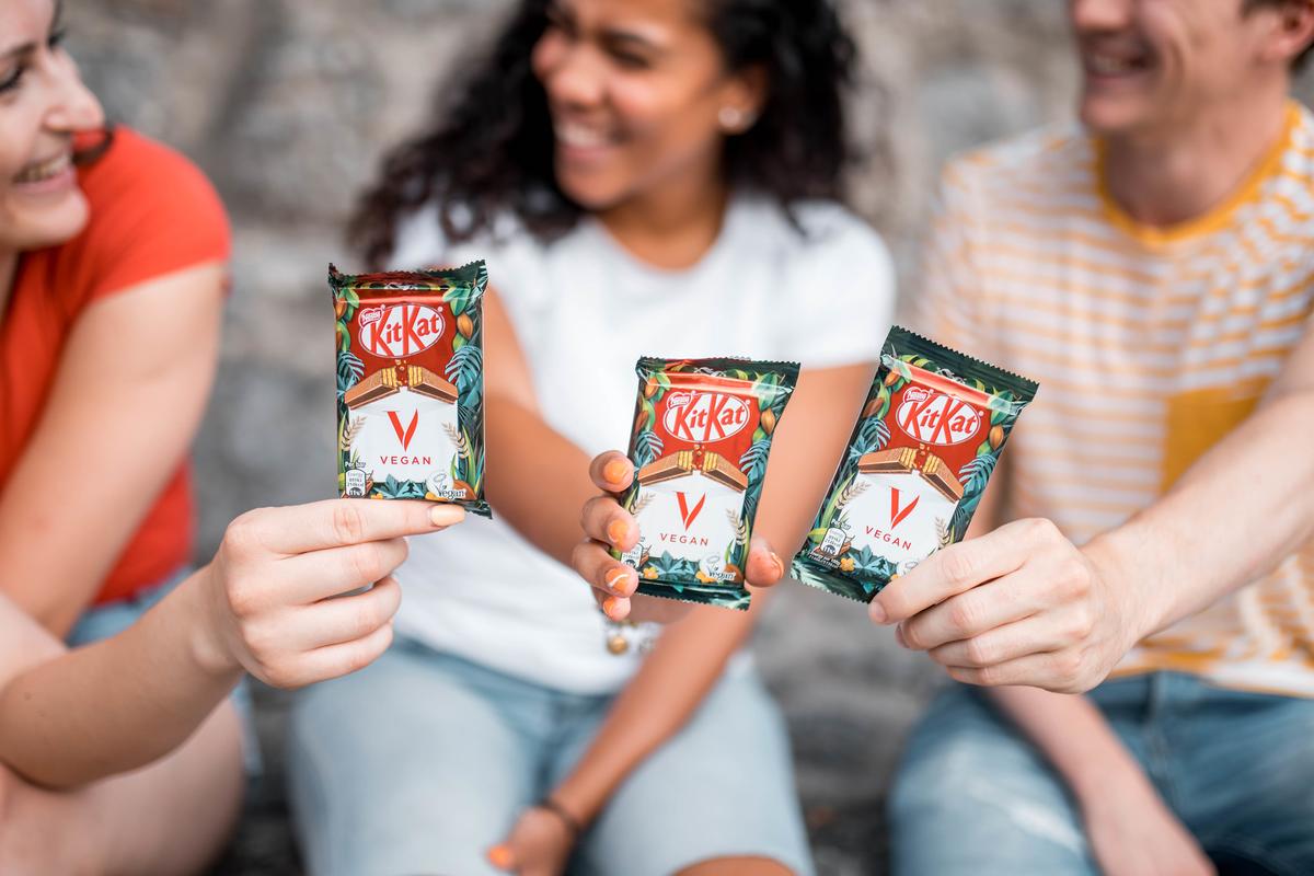 kitkat, czekolada, czekoladki, baton, nestle, kitkat vegan, wegański kitkat