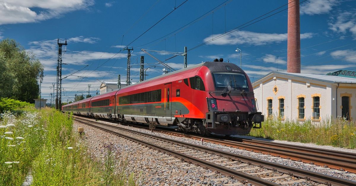 pociąg, stacja kolejowa, obb, tory, kolej, podróż pociągiem