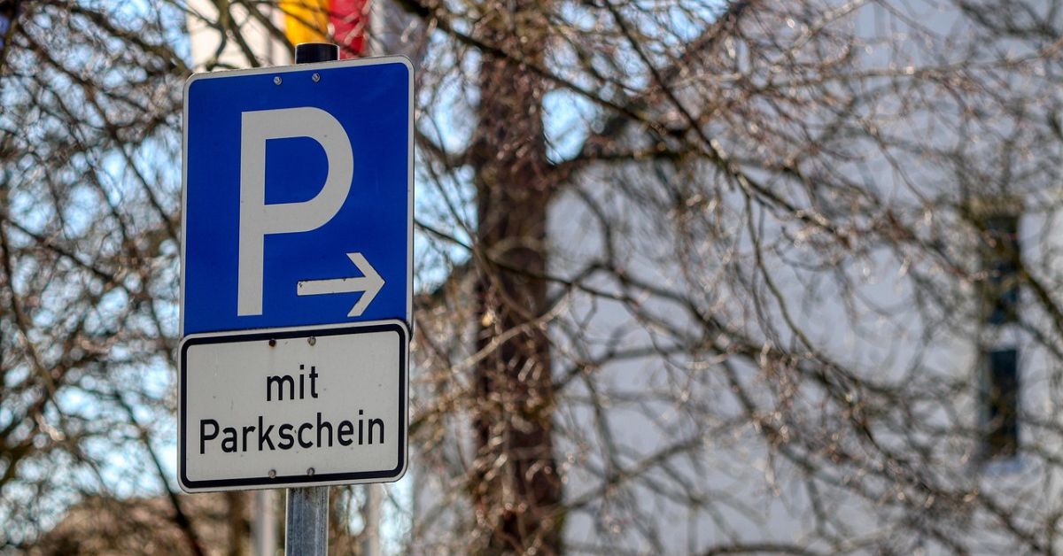 parking, znak, parkowanie, parkschein, płatne parkowanie