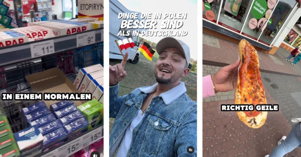 Polska, Niemiecki Influencer, dertippgeber.official, Denis, Instagram, TikTok, w czym Polska jest lepsza od Niemiec, Polska vs Niemcy,