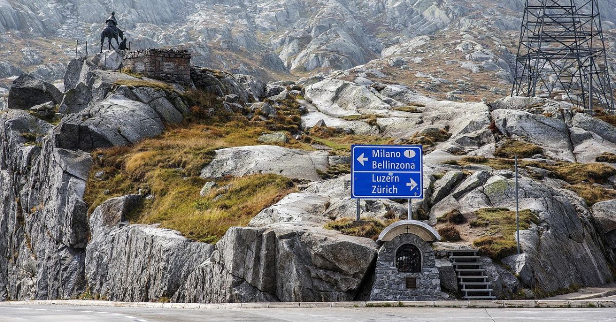 przełecz gotthard, gotthard, droga, szwajcaria, korki,