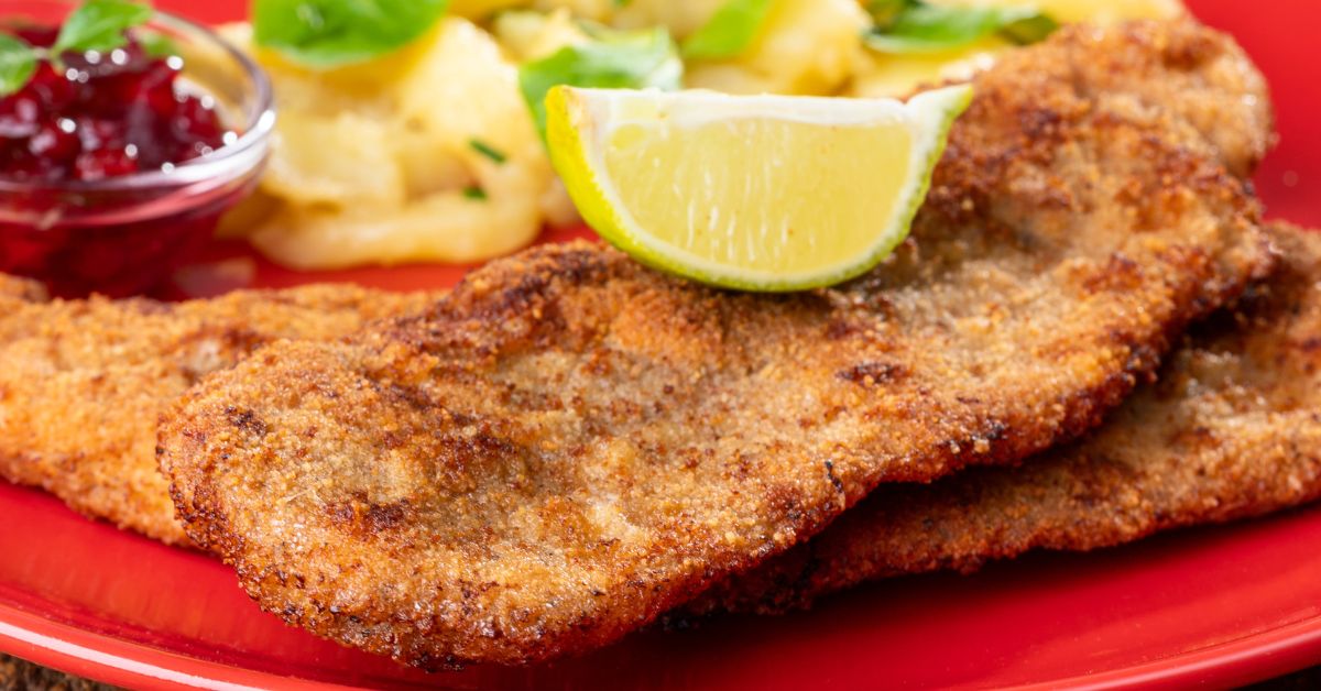 wiener schnitzel, schnitzel, schabowy, mięso, danie, kotlet