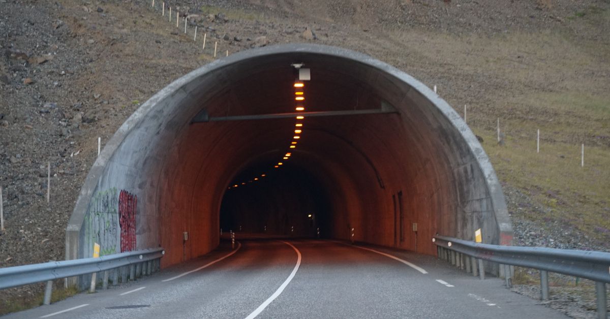 tunel, wjazd, droga,