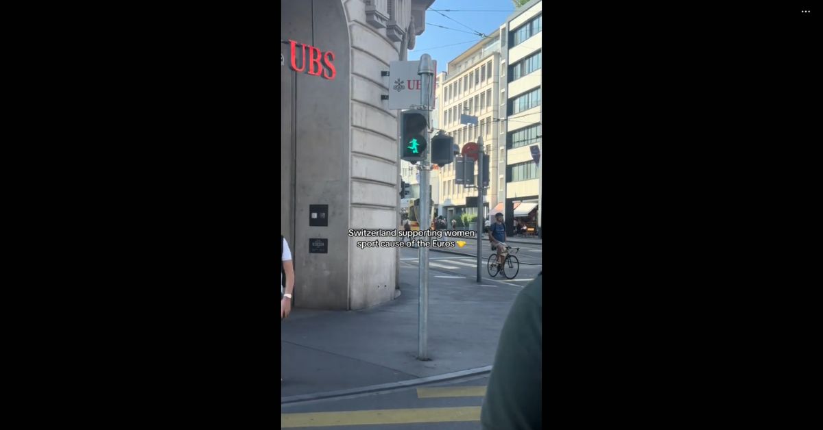 sygnalizacja świetlna z piłkarkami, Bazylea, aktualności, aktualności Szwajcaria, szwajcaria, mistrzostwa europy w piłce nożnej kobiet,