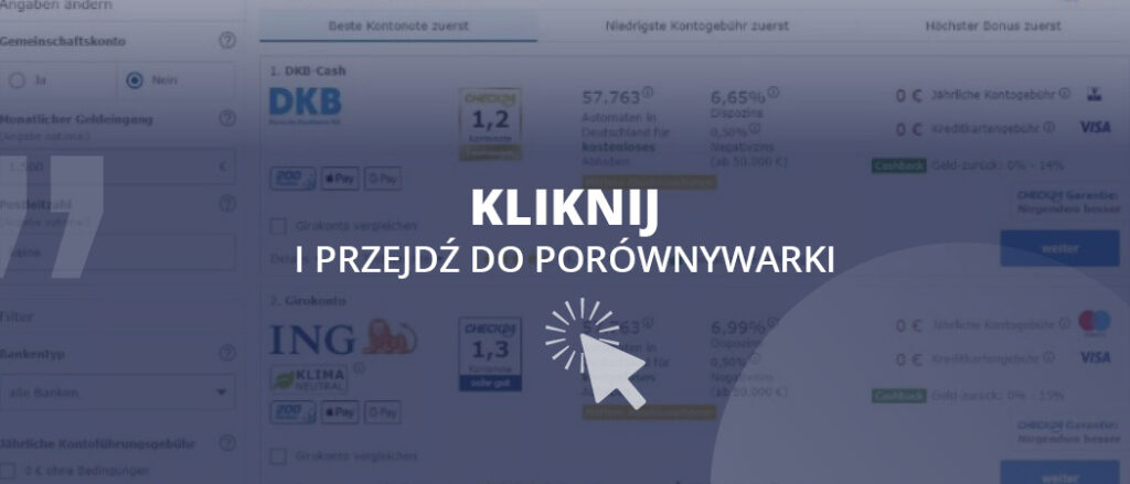 konto bankowe rachunek bank opłaty porównywarka niemcy