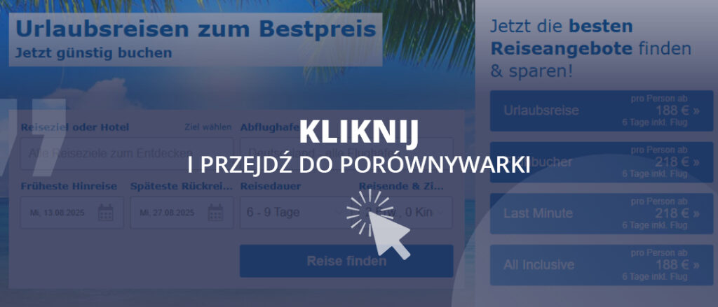 niemieckie biura podróży, wyszukiwarka, porównywarka, kalkulator, wycieczki