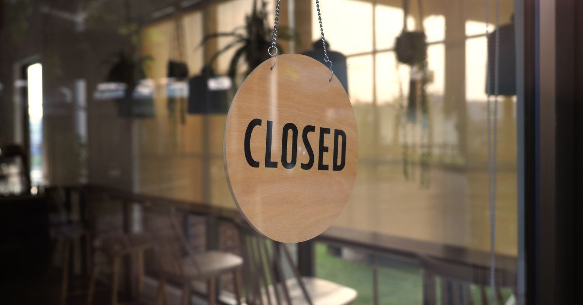 closed, lokal zamknięty, zamknięta restauracja