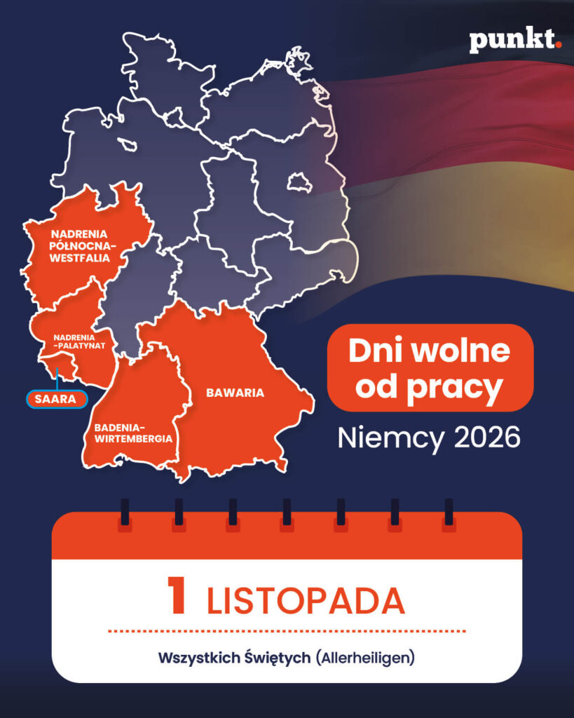 wszystkich świętych, niemcy, święto, dzień wolny od pracy, kalendarz świąt, dzień ustawowo wolny
