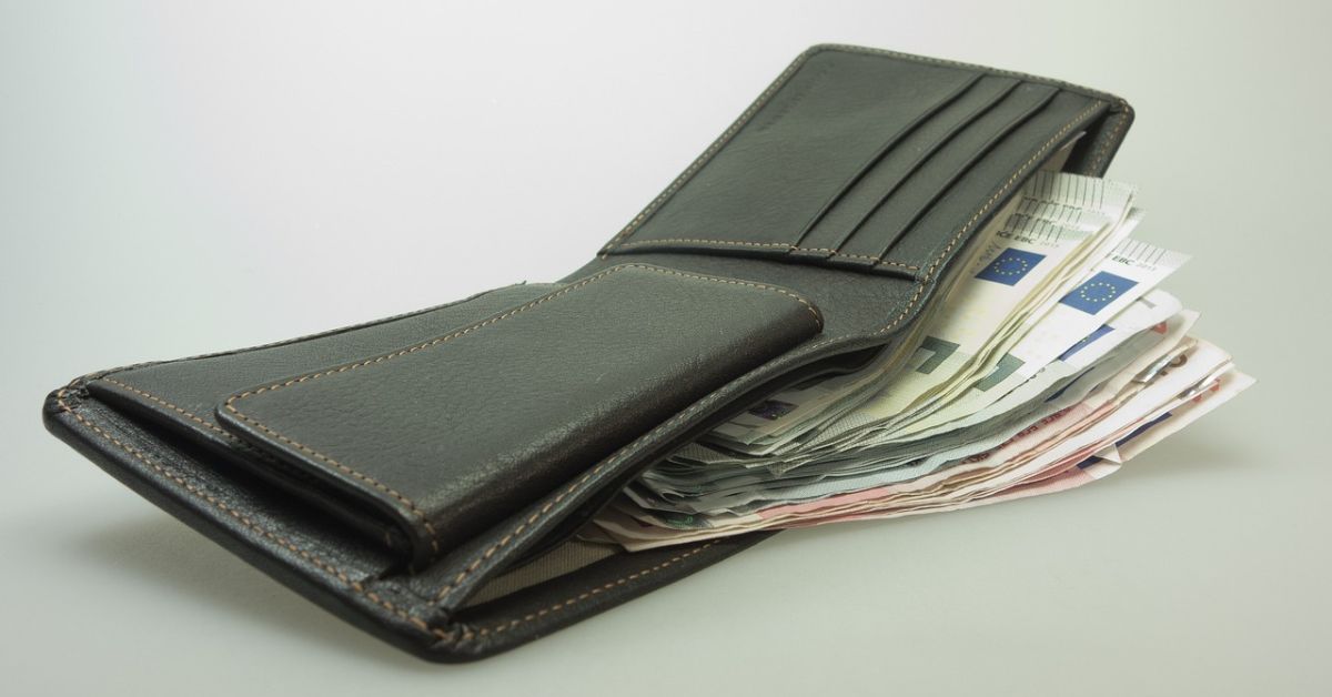 portfel, euro, banknoty, pieniadze, inflacja, obawy o finanse