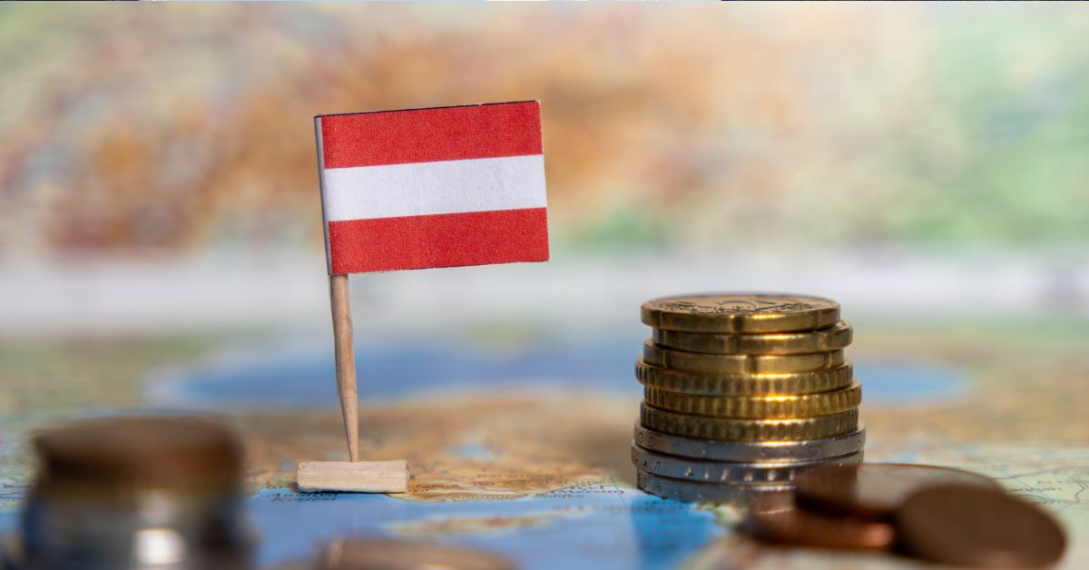 austria, flaga, pieniądze, gospodarka, wzrost gospodarczy, inflacja, ekonomia