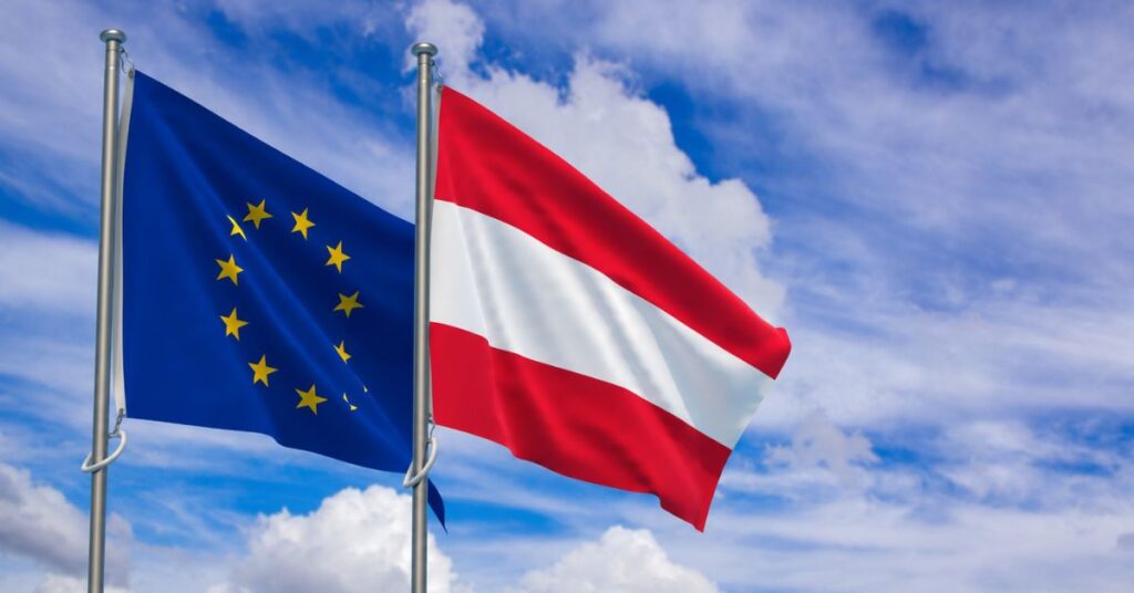 Austria, Unia Europejska, UE, Eurobarometr, sondaż UE, Austriacy, członkostwo w UE, Parlament Europejski, poparcie dla UE, poparcie Austrii dla Unii Europejskiej,